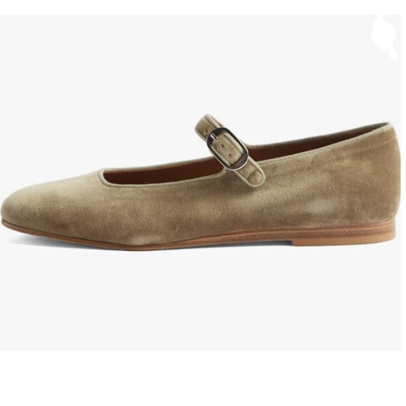 Pazzion Khaki Round Toe Mary Janes Comfortable Strap Buckled Ballet Flats Shoes - Picture 1 of 8